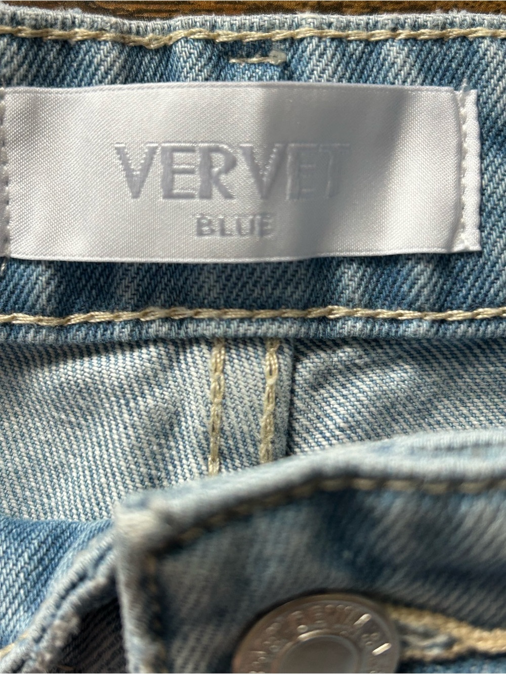 Vervet Blue Leslie Women’s 27 Distressed 90’s Vintage Flair NWT - Picture 6 of 7